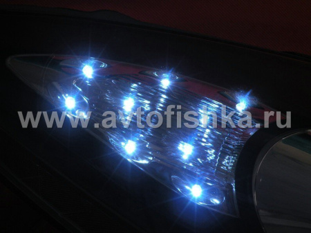 Lexus ES300-350 (01-06) фары передние линзовые черные, со светящимися ободками, комплект 2 шт.