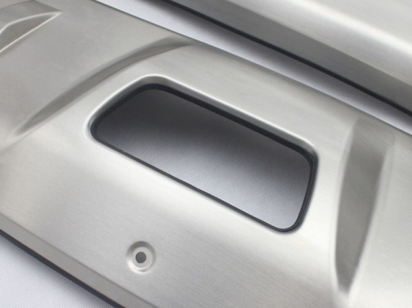 Nissan X-Trail (14–) Комплект накладок переднего и заднего бамперов, шлифованная нерж.