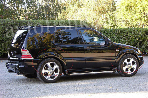Mercedes ML-Class W163 (97-05) Расширители арок BRABUS (комплект, 4 части)