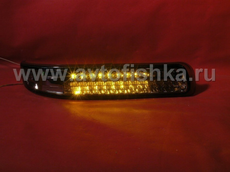 Chevrolet Tahoe, Suburban (99-06) фонари передние тонированные светодиодные, подфарные, комплект 2 шт.