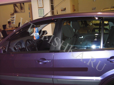 Дефлекторы боковых окон 4 части темные BREEZE Ford Fusion 2004-