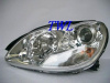 Mercedes S W220 (98-05) фары передние линзовые хромированные, комплект 2 шт.