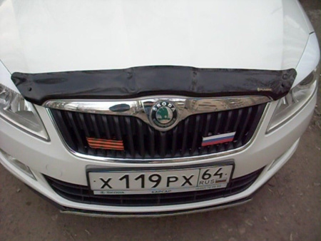 Skoda Fabia 2 хэтчбэк (10-14) дефлектор капота