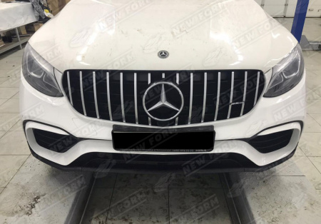 Mercedes-Benz GLC-Klasse X253 2015 - 2019 Решетка радиатора Panamerica хром