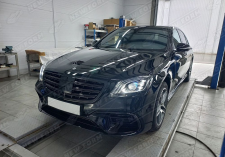 Mercedes-Benz S-Klasse W222 2013 - 2017 Комплект рестайлинга 6.3 AMG с оптикой и решеткой