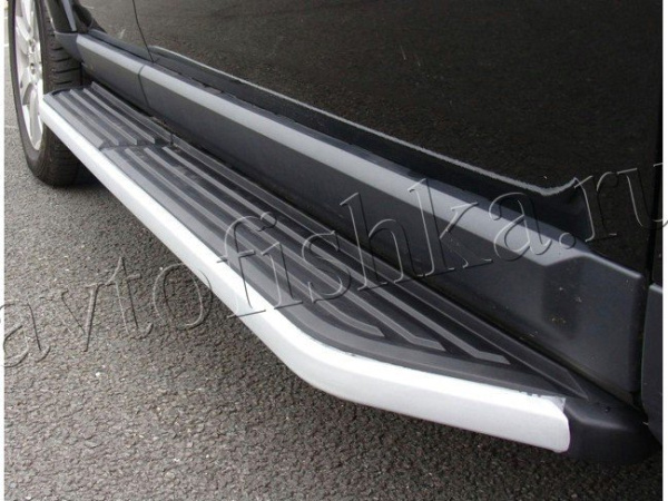 Land Rover Discovery 3 (05-) пороги боковые, подножки, дизайн Оригинал из нержавейки
