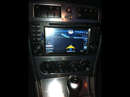 Mercedes-Benz C W203 (04-07), W463 (08-10) штатная магнитола с поддержкой штатной аккустической системы MOST от Harman Kardon