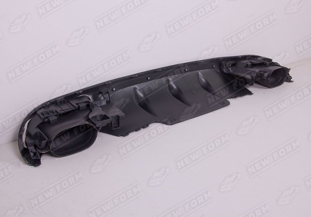 Mercedes-Benz E-Klasse W213 2016 - 2020 Диффузор заднего бампера с хром насадками 6.3 AMG