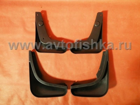 Audi A4 (05-) B7, 8E брызговики, грязезащитные щитки полипропиленовые, комплект 4 шт.