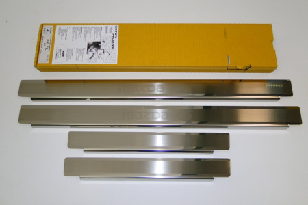 Mazda 6 (10-) накладки на внутренние пороги, к-кт 4шт.