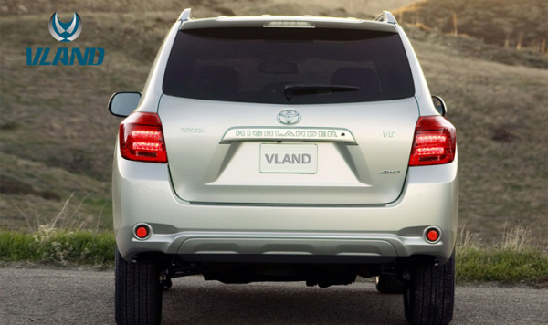 Toyota Highlander (07-10) фонари задние светодиодные тонированные, комплект 2 шт.