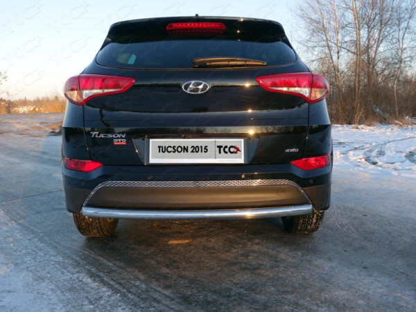 Hyundai Tucson (16–) Решетка на задний бампер (лист)