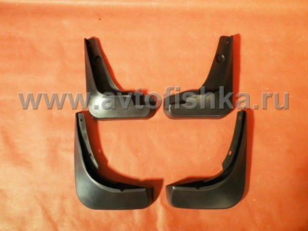 Chevrolet Lanos (98-) брызговики, грязезащитные щитки полипропиленовые, комплект 4 шт.