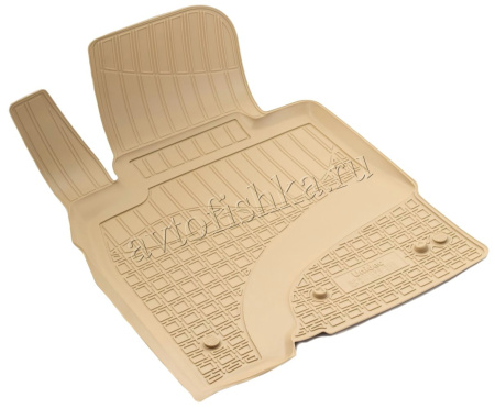 Toyota Land Cruiser (07–/12–/15–) Коврики салона (полиуретан), бежевые (5/7 мест)