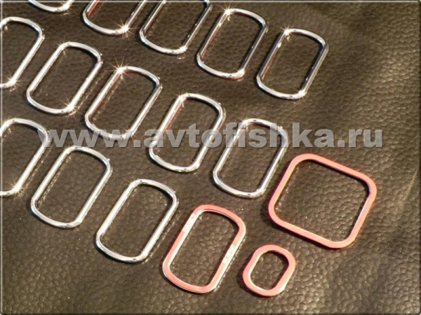 Mercedes W140 S-class декоративные накладки кнопок управления в салоне хромированные металлические