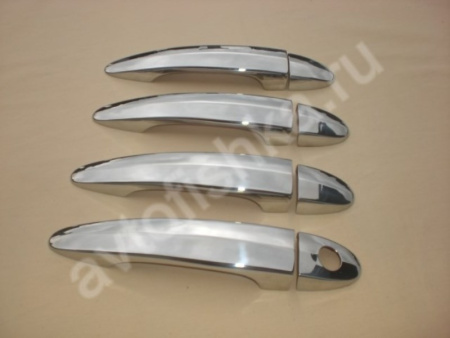 BMW 5 E60 (07.2003-) накладки на ручки дверей из нержавеющей стали, комплект 4 шт.