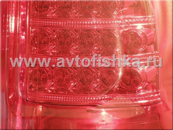 Toyota Land Cruiser Prado 120 (02-) фонари задние светодиодные красно-белые, комплект 2 шт.