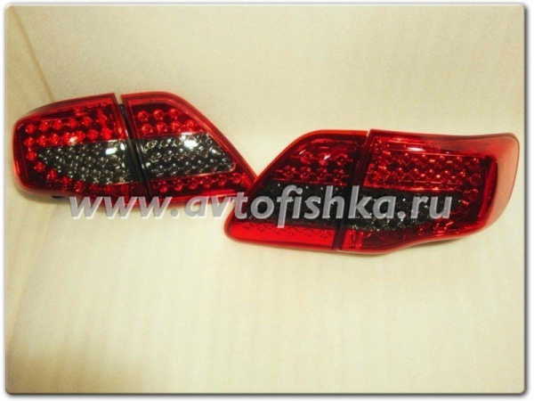Toyota Corolla (2006-2010) задние фонари светодиодные красно-тонированные, комплект лев.+прав.