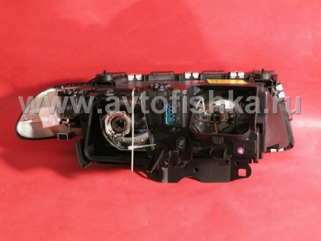 BMW 7 E38 (99-01) фары передние линзовые черные ксеноновые, с корректором, со светящимимся ободками, с тонированными поворотниками, комплект 2 шт.