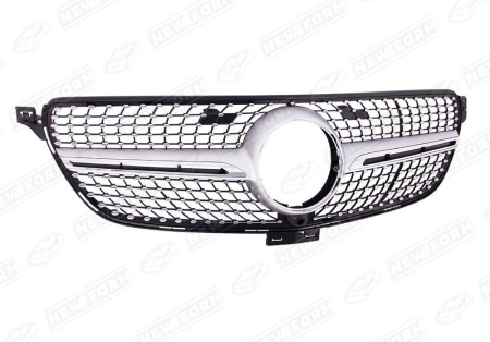 Mercedes-Benz GLE-Klasse C292 2015 - 2019 Решетка радиатора Diamond Sport серебристая