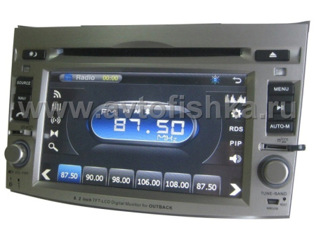 Subaru Outback(09-) автомагнитола с GPS навигацией, штатное головное устройство с HD экраном 6.2 дюймов