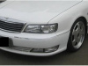 Nissan Maxima QX II, Cefiro A32 (95-00) фары передние хромированные прозрачные, объединенные с поворотником, комплект 2 шт.