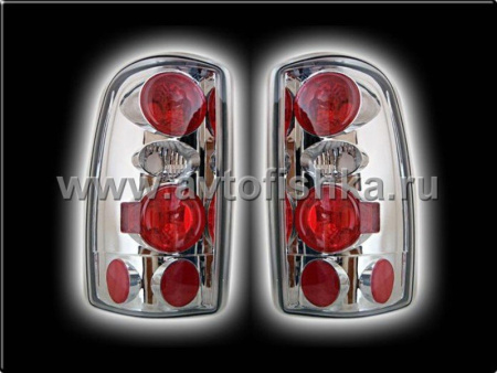 Chevrolet Tahoe, Suburban, GMC Yukon, Denali (99-06) фонари задние хромированные, комплект 2 шт.