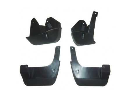 Nissan Patrol GR Y61 (97-04) с расширителями крыльев брызговики, грязезащитные щитки полипропиленовые, комплект 4 шт.