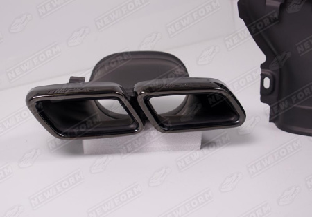 Mercedes-Benz GLC-Klasse C253 2016 - 2019 Насадки на глушитель 6.3 AMG черные