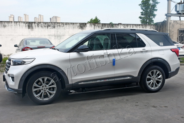 Ford Explorer (20-) штатные выезжающие электропороги автоматические
