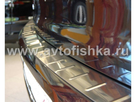 Mercedes W164 ML (05-) накладка заднего бампера из нержавеющей стали, верхняя, хромированная