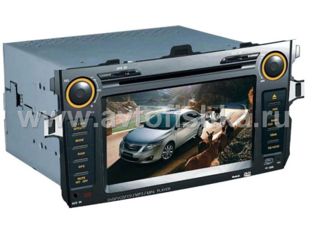 Toyota Corolla (06-13) 2 din автомагнитола - головное устройство с 7" HD экраном, GPS навигацией