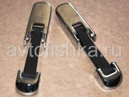 Hummer H2 (03-09) металлические хромированные замки капота, комплект 2 шт.