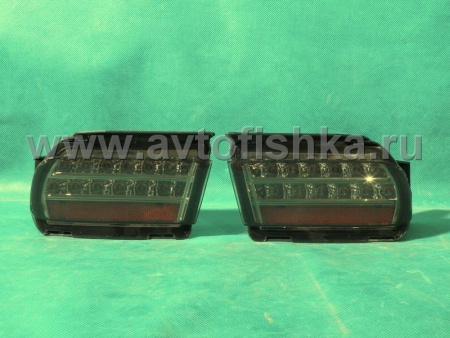 Toyota Land Cruiser Prado 150 (10-) фонари задние светодиодные тонированные, катафоты в задний бампер, комплект 2 шт.