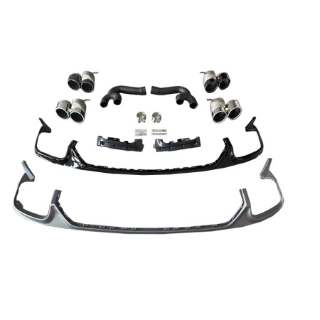 Диффузор RSQ8 с насадками для Audi Q8 2019-2022