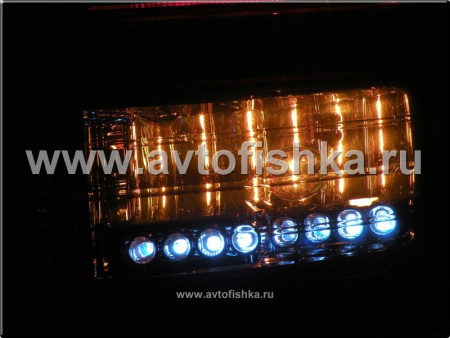 Toyota Land Cruiser 100 (98-07) фонари задние светодиодные красно-тонированные, дизайн Lexus, комплект лев.+прав.