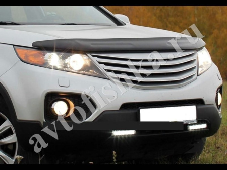 Дефлектор капота темный Kia Sorento 2009-