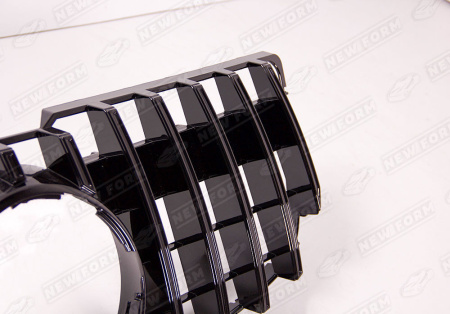 Mercedes-Benz GLK-Klasse X204 рестайлинг 2012 - 2015 Решетка радиатора AMG GT черная под камеру