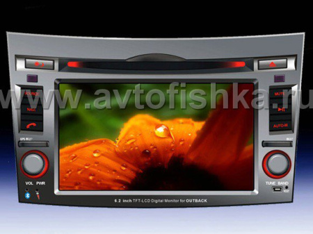 Subaru Outback(09-) автомагнитола с GPS навигацией, штатное головное устройство с HD экраном 6.2 дюймов