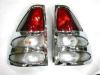 Toyota Land Cruiser Prado 120 (02-09) хромированные накладки на задние фонари, комплект 2 шт.