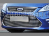 Ford Mondeo (11-) накладка на штатную решетку переднего бампера из полированного алюминия