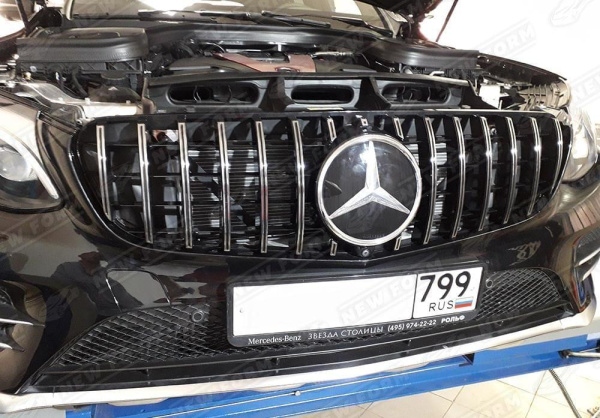 Mercedes-Benz GLC-Klasse C253 2016 - 2019 Решетка радиатора Panamerica хром