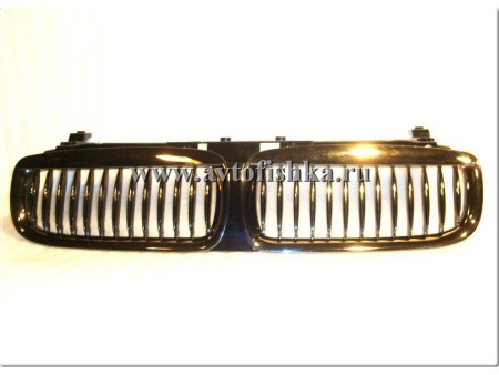 BMW 7 E65, E66 (2001-2005) тюнинговая передняя решетка тонированный хром, дизайн под титан.