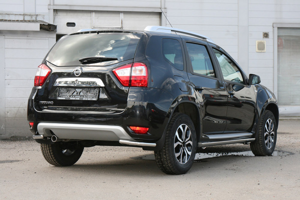 Защита задняя уголки d42, Nissan Terrano 2014-