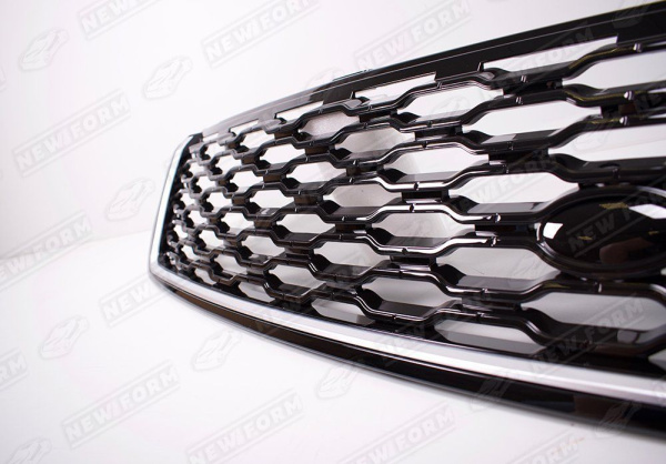 Land Rover Range Rover 4 поколение 2012 - 2017 Решетка радиатора стиль 2018 серый кант черная сетка