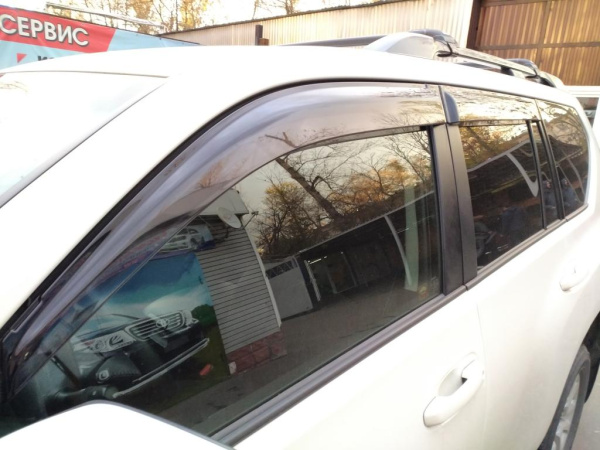 Toyota Land Cruiser Prado 150 (10-) дефлекторы боковых окон, ветровики широкие, комплект 4 шт.