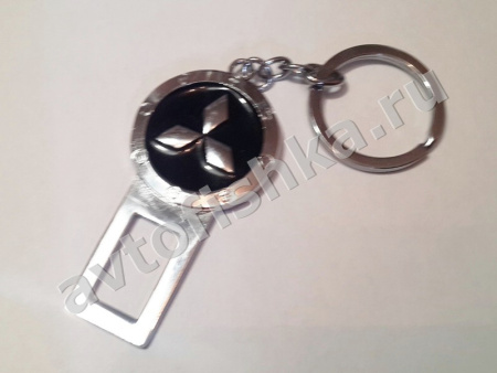 Брелок вставка в замок ремня безопасности с логотипом Mitsubishi