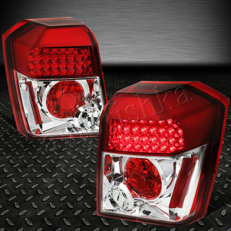 Dodge Caliber (06-) фонари задние светодиодные красно-хромированные, ALTEZZA