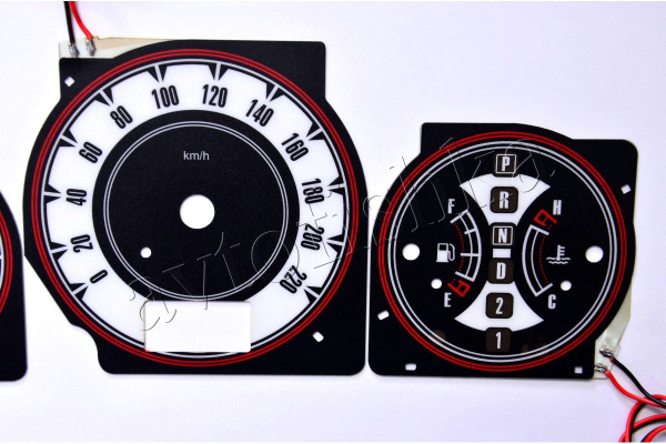 Nissan X-Trail светодиодные шкалы (циферблаты) на панель приборов