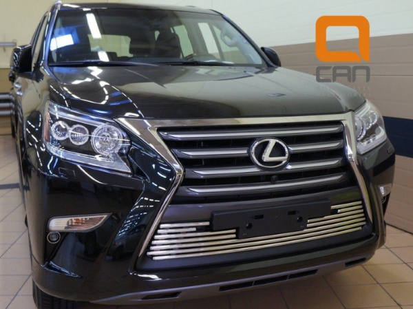 Lexus GX (13–) Решетка переднего бампера, нерж. d16